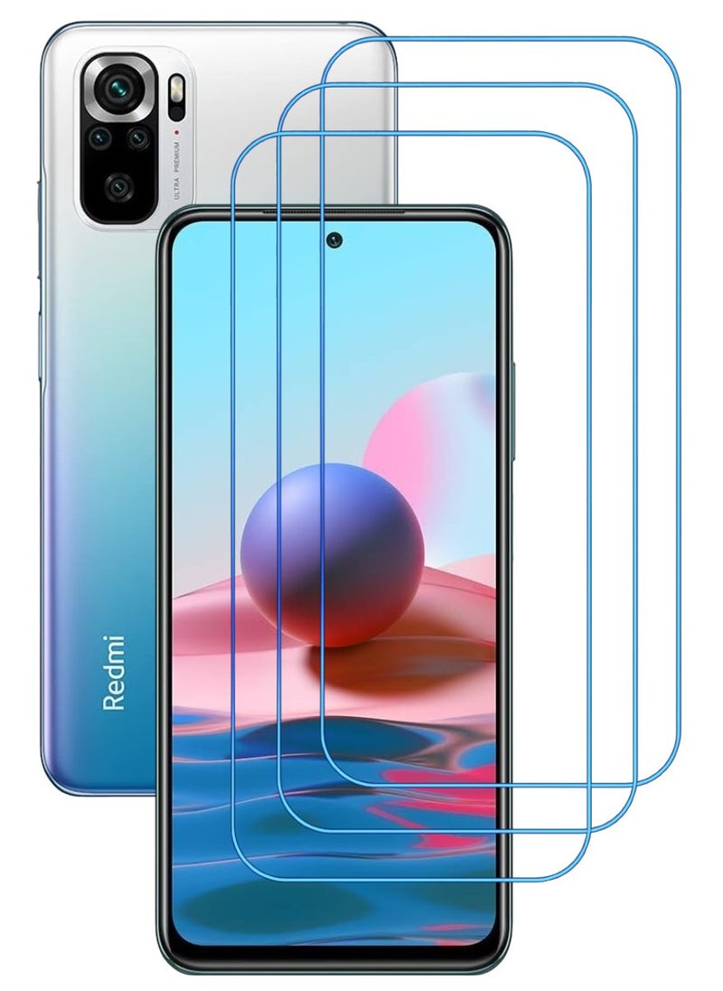 ACLIX 3 Pieces Antistatic ESD Dustproof Premium Quality High Definition Clear Tempered Glass Screen Protector Designed For Xiaomi Redmi Note 10 - Image 1