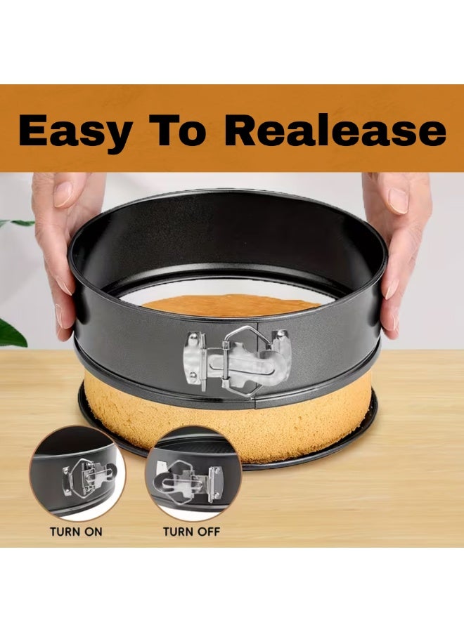 AMM 7-Inch Non-Stick Round Cheesecake Mold with Removable Base – Carbon Steel Baking Pan - Image 5