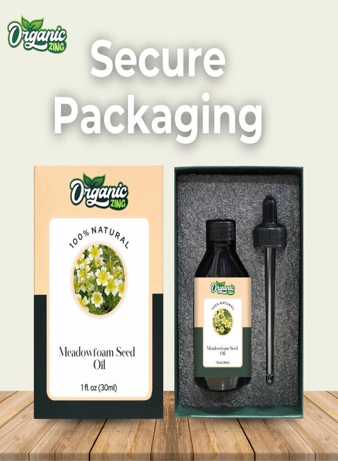 ORGANIC ZING زيت بذور زهرة المروج العضوية (ليمنانثيس ألبا) | زيت ناقل نقي وطبيعي للعناية بالبشرة والشعر - 30 مل / 1.01 أونصة سائلة - Image 4