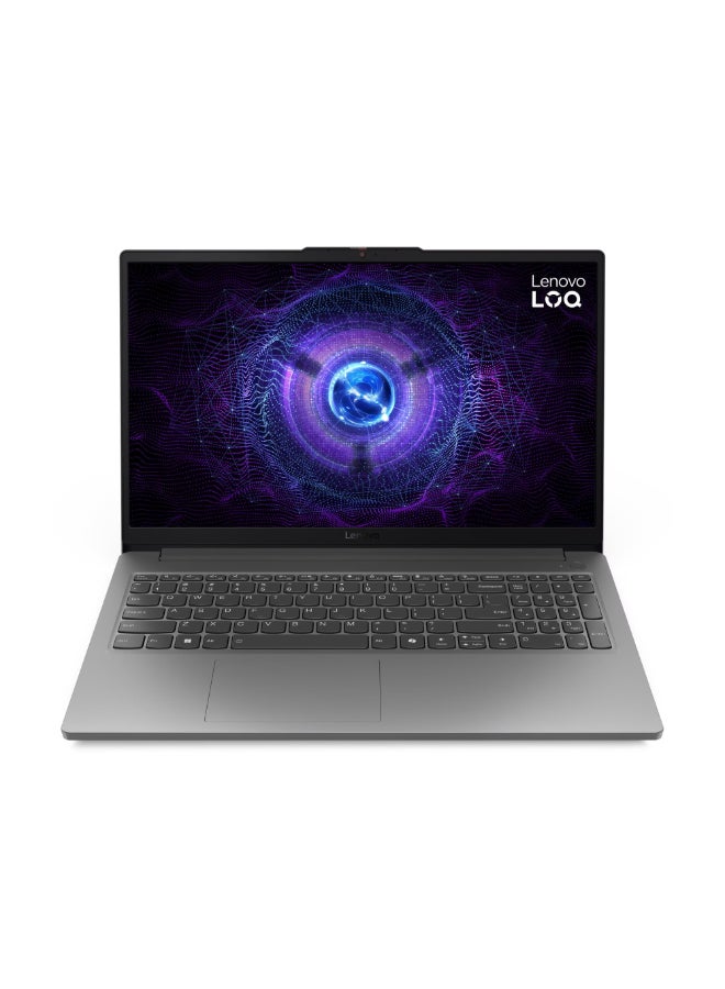Lenovo LOQ  83LK00C9US Laptop, 15.6" FHD IPS Display, Intel Core i5-12450HX, 8 GB RAM, 512 GB SSD, NVIDIA RTX 4050 6GB, Win11 Home English Luna Grey - Image 1