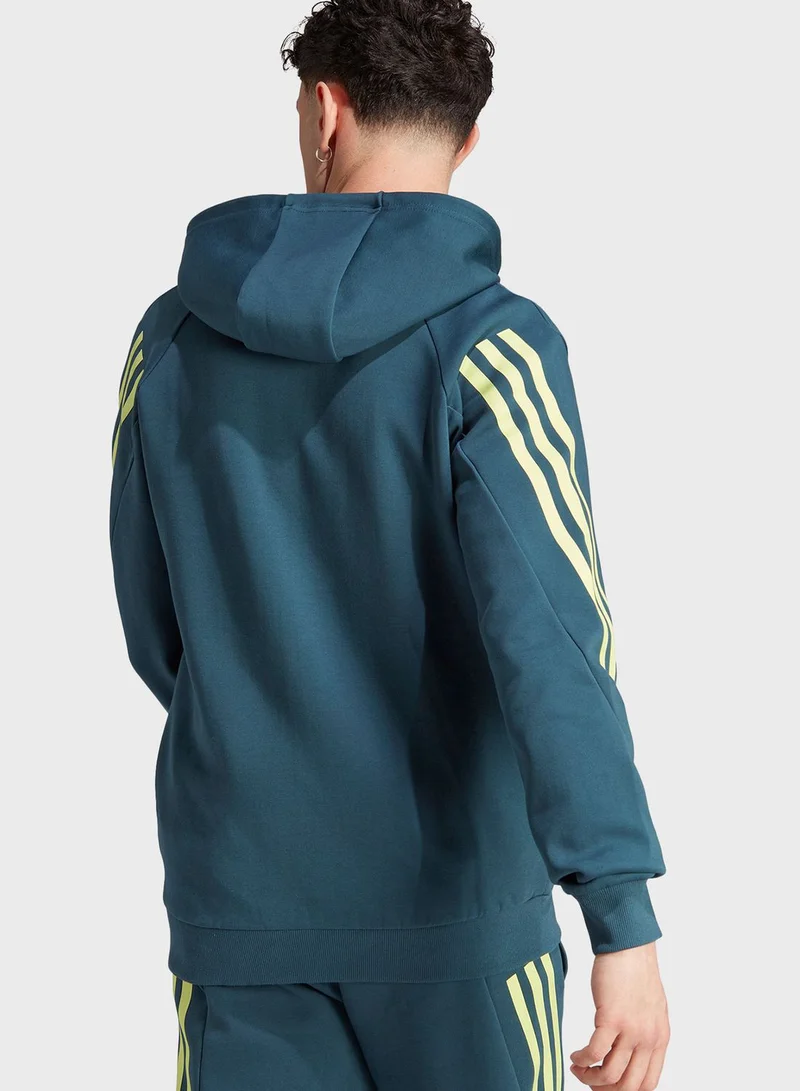 Adidas Future Icons 3-Stripes Full-Zip Hoodie