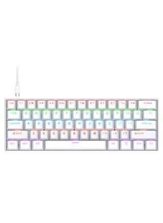 T60 Wired Gaming Keyboard, 61 Keys Blue Switch Mechanical Keyboard with Rgb Backlit white - pzsku/ZC9144728F025EC55A36CZ/45/1751260200/d329c505-a8b5-4f58-965d-7bda6b9d0f13