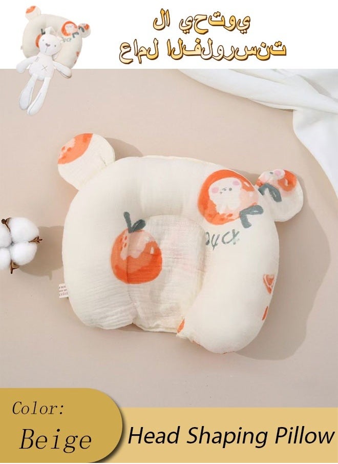 Vinnatsu Head Shaping Pillow for Newborn Baby Prevent Flat Head Soft Breathable Memory Foam Nursing Pillow for Baby  - Image 1