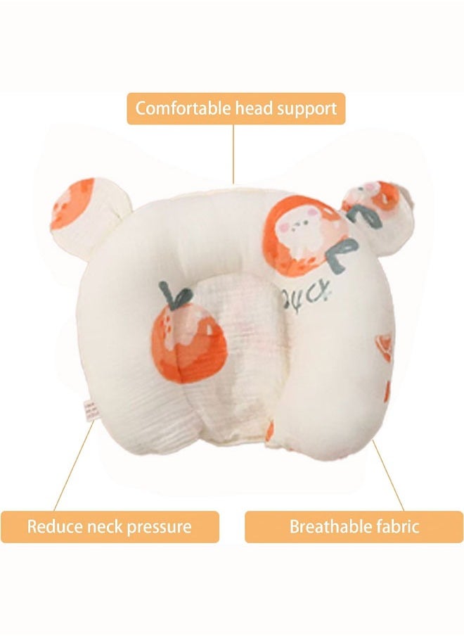 Vinnatsu - Head Shaping Pillow for Newborn Baby Prevent Flat Head Soft Breathable Memory Foam Nursing Pillow for Baby - Image 1
