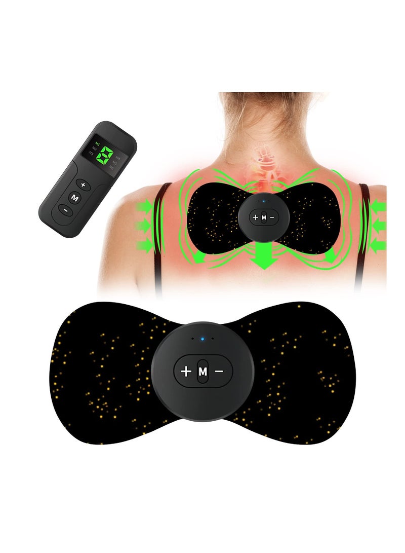 ASIV Remote Control Electric Neck Massager, Current EMS Massager, Portable Neck Massager for Pain Relief, Bioelectric Acupressure Massager Pad for Arms, Neck, Shoulders, Back, Waist, Legs, 6 Modes 9 class  - Image 1
