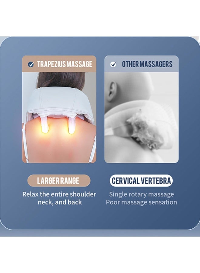 جهاز تدليك شياتسو - مدلك رقبة وظهر لاسلكي بالحرارة - تقنية تدليك ثلاثي الأبعاد لتخفيف آلام الجسم ومثالي لـ الاستخدام اليومي - Image 3