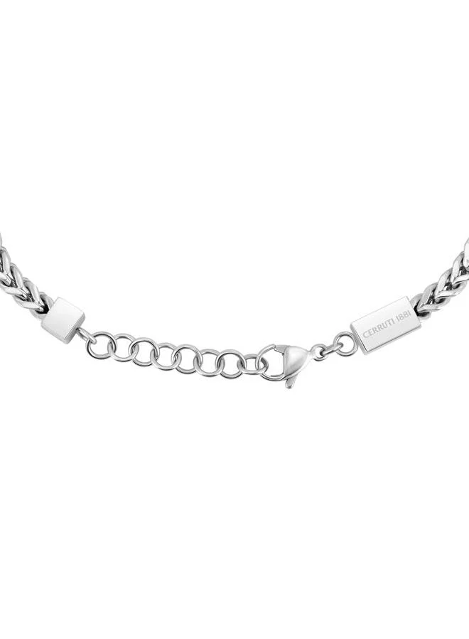 CERRUTI 1881 Silver Yago Stainless Steel Curb Chain Bracelet for Men for Men | Best Price UAE