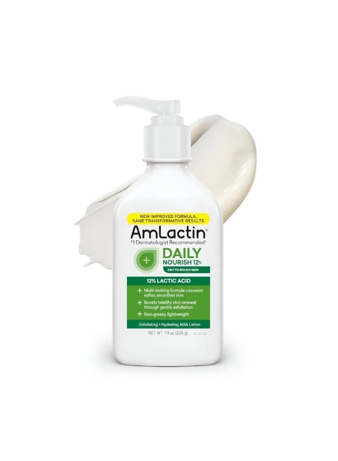 AmLactin Daily Moisturizing Body Lotion, 7.9 Ounce (Pack of 1) Bottle, Paraben Free