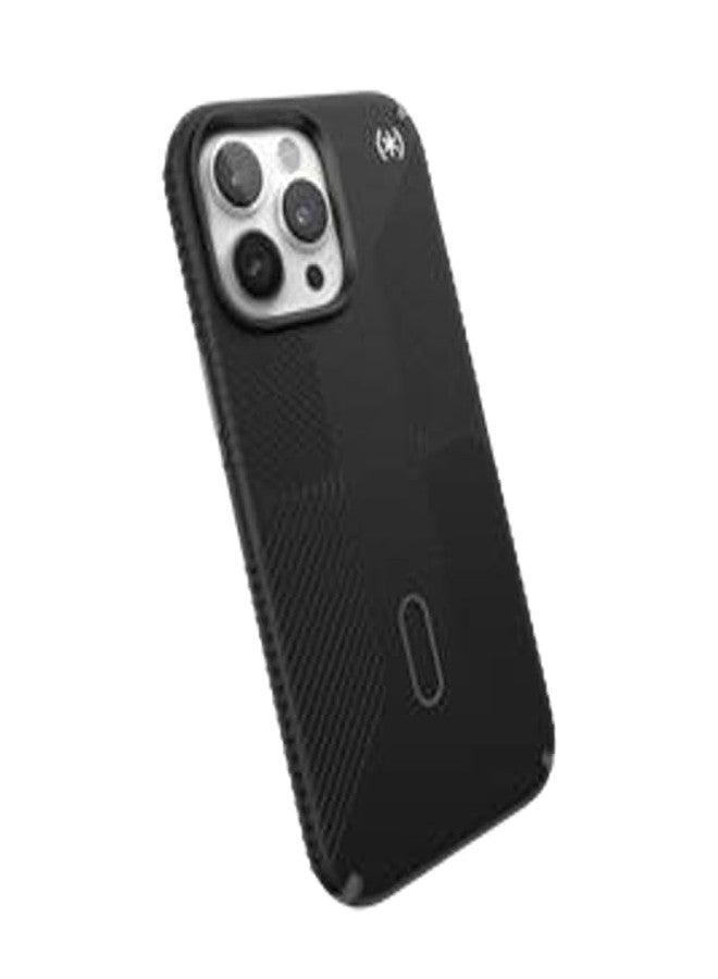Speck iPhone 15 Pro Case - Built for MagSafe, Drop Protection Grip - Scratch Resistant, Soft Touch, 6.1 Inch Phone Case - Presidio2 Grip Black/Slate Grey/White - Image 4