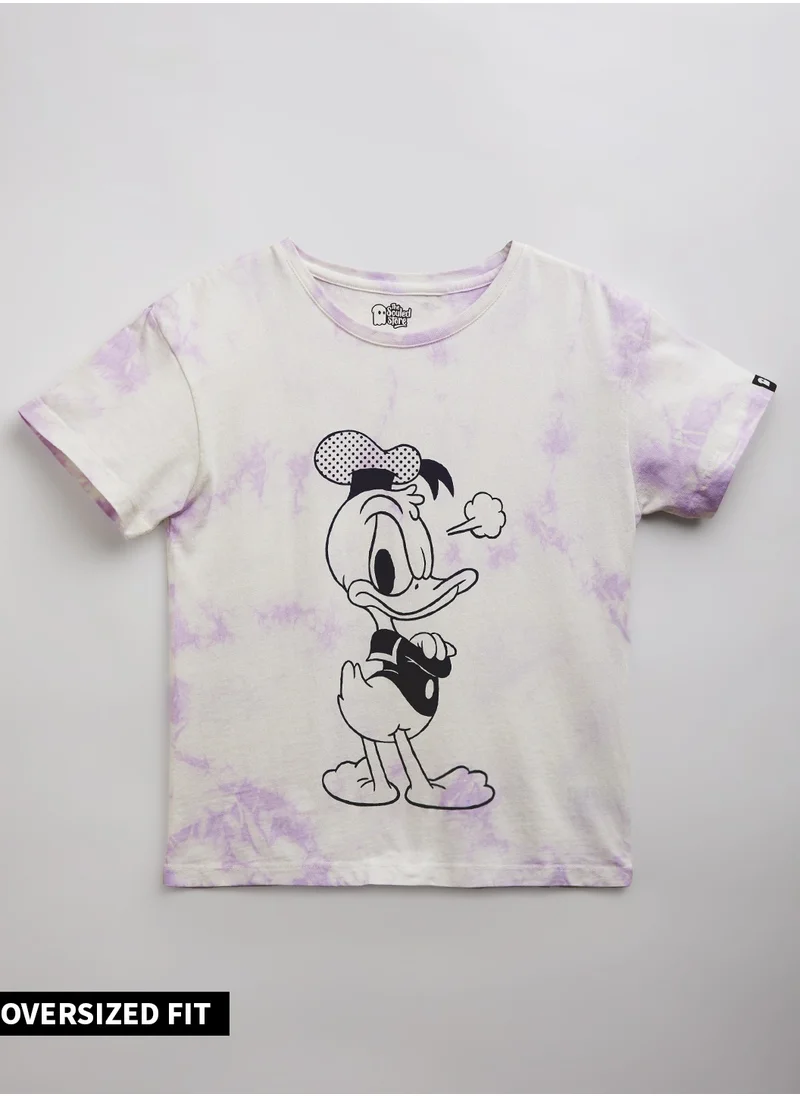 The Souled Store The Souled Store Donald Duck Printed Oversized T-Shirts for Kids and Girls