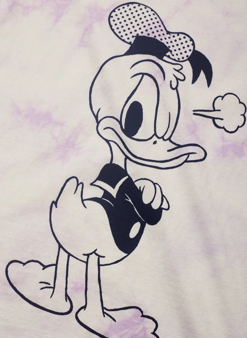 The Souled Store The Souled Store Donald Duck Printed Oversized T-Shirts for Kids and Girls