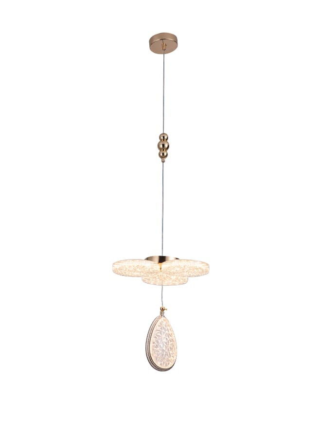 بيست باور ثريا سقف LED حديثة موديل 9879 – قدرة 25 واط، بقطر 30 سم، معلّقة قابلة للتعديل بطول 90 سم – إضاءة أنيقة لغرف المعيشة والطعام والنوم - Image 2