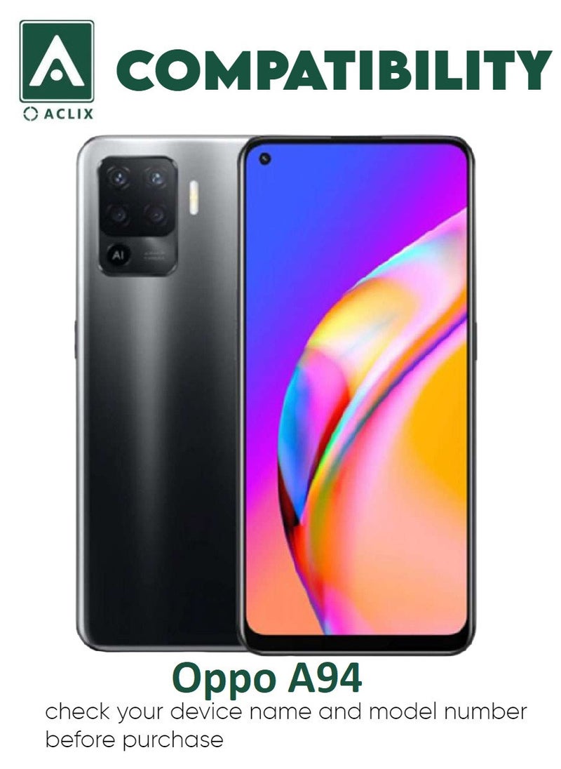 ACLIX 5 Pieces Antistatic ESD Dustproof Premium Quality High Definition Tempered Glass Screen Protector Designed For Oppo A94 - Image 3