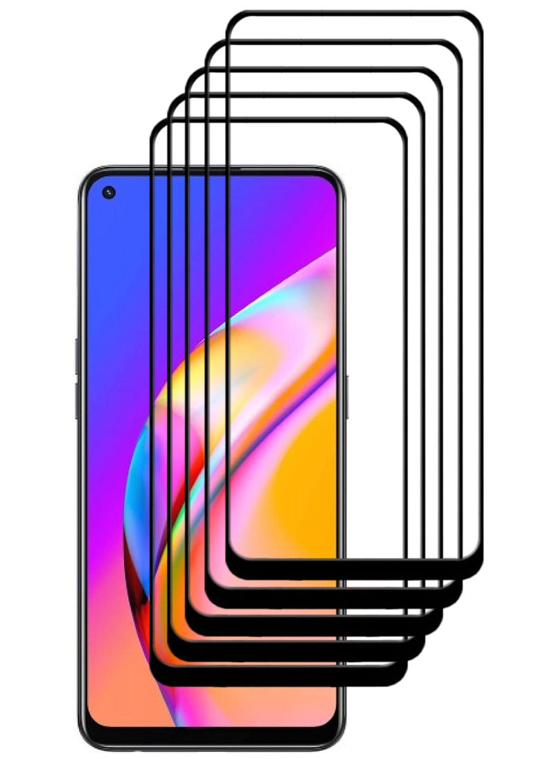 ACLIX 5 Pieces Antistatic ESD Dustproof Premium Quality High Definition Tempered Glass Screen Protector Designed For Oppo A94 - Image 1
