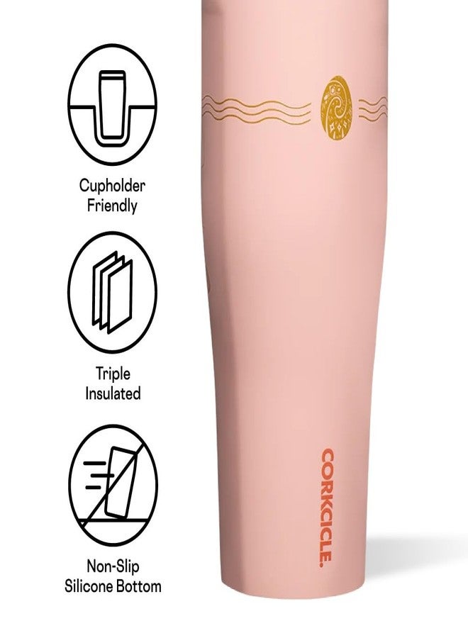 Corkcicle Go Cup XL - Leak-Proof Travel Tumbler - Triple Insulated Stainless Steel Water Bottle - Easy-Carry Handle - Summer Drinkware Gift - Keeps Drinks Ice Cold - 30 oz - Moana - Image 5