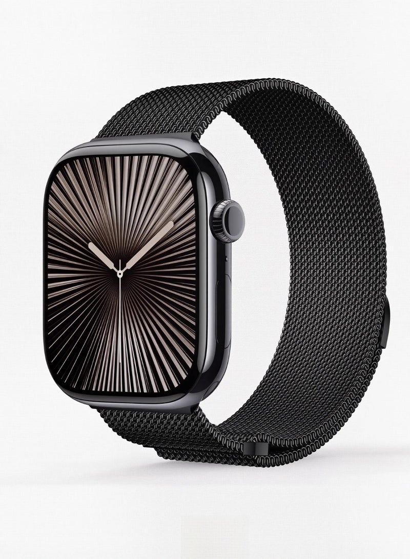 Black,Milanese, watch band,Iwatch band, Apple Watch band, 42mm44mm45mm46mm49mm, compatible with all series of S10 S9 S8 SE - Image 1