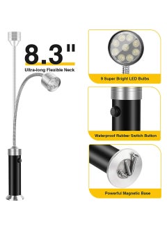 CMGTYYD CMGTYYD Barbecue Grill Light, Magnetic 360 Degree Adjustable BBQ Light Set Outdoor Grill Lights BBQ Accessories, Super-Bright for Night Outdoor Cooking, Water and Heat Resistant, Not Included Battery (2 Pack)  - Image 5