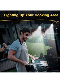 CMGTYYD CMGTYYD Barbecue Grill Light, Magnetic 360 Degree Adjustable BBQ Light Set Outdoor Grill Lights BBQ Accessories, Super-Bright for Night Outdoor Cooking, Water and Heat Resistant, Not Included Battery (2 Pack)  - Image 2