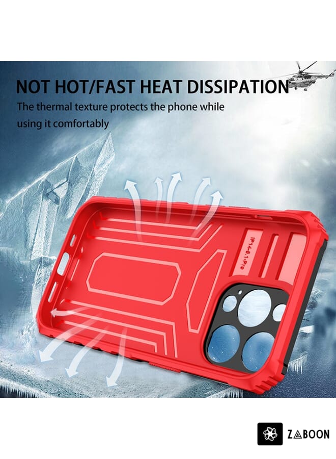 Zaboon حافظة واقية لجهاز iPhone 14 Pro Max من سلسلة كينغ كونغ مع مشبك خلفي - Image 4