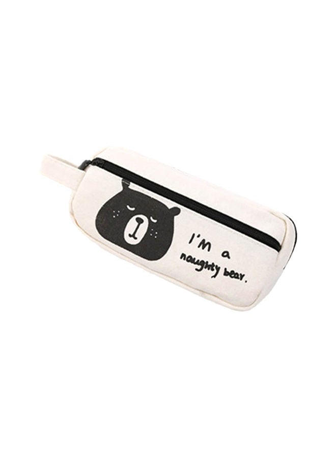 NIBEMINENT Cute Bear Pencil Holder Black