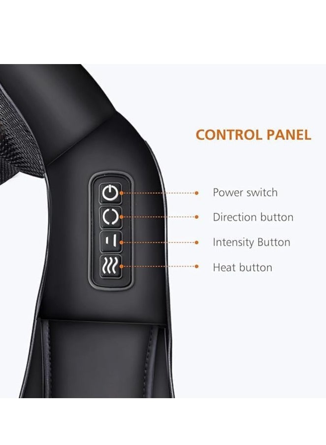 TRASSLE Neck and Shoulder Massager, Back Massager with Heat, Electric Deep Tissue Kneading Massage, 3 Speeds Electric Shiatsu Relieves Muscles, Back, Leg, Arm, Full Body, Muscles, for Home, Car  - Image 2