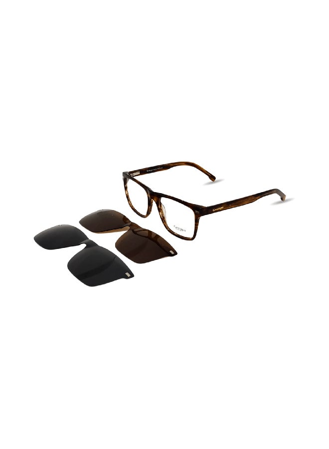Gestapo Square Men Clip on Polarized