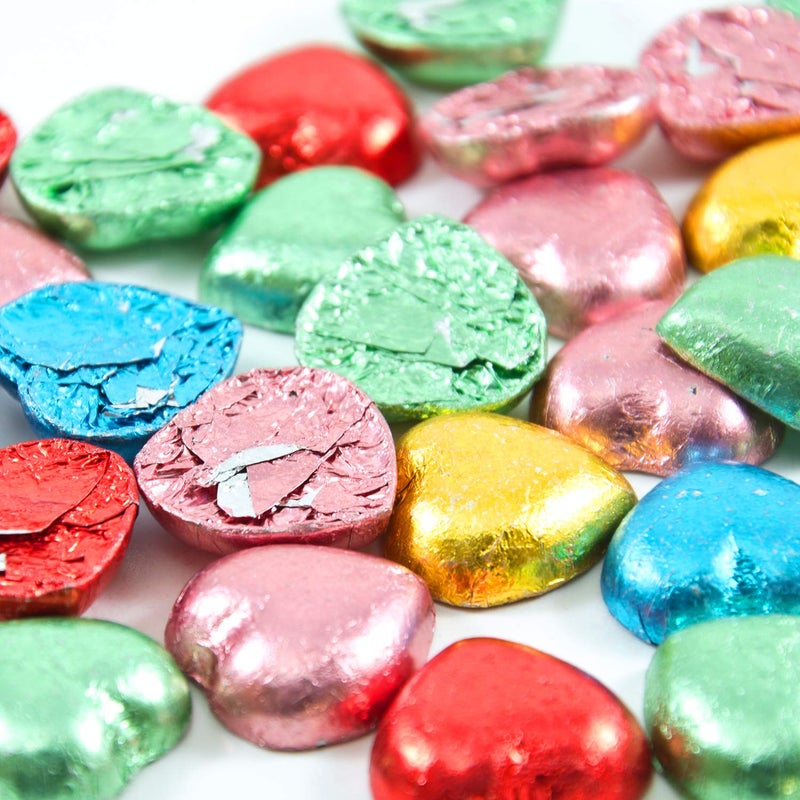 eBoot 900 Pieces Chocolate Wrappers Candy Wrappers Aluminium Foil Packaging for Homemade Caramel and DIY Candies Decoration Square 4 x 4 Inches, 9 Colors - Image 5