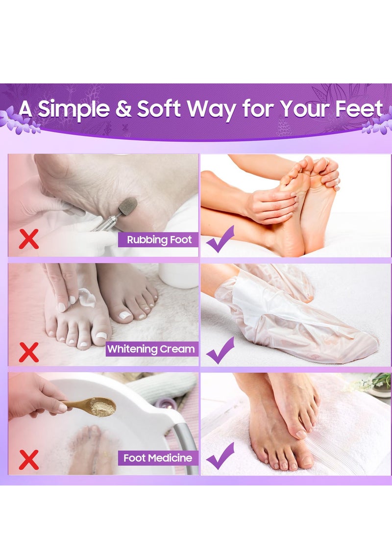 Exfoliating Foot Peel Mask Set for Healthy Feet, Natural Dead Skin Remover, Softens Calluses and Repairs Cracked Heels, Ideal for Men and Women - Image 5