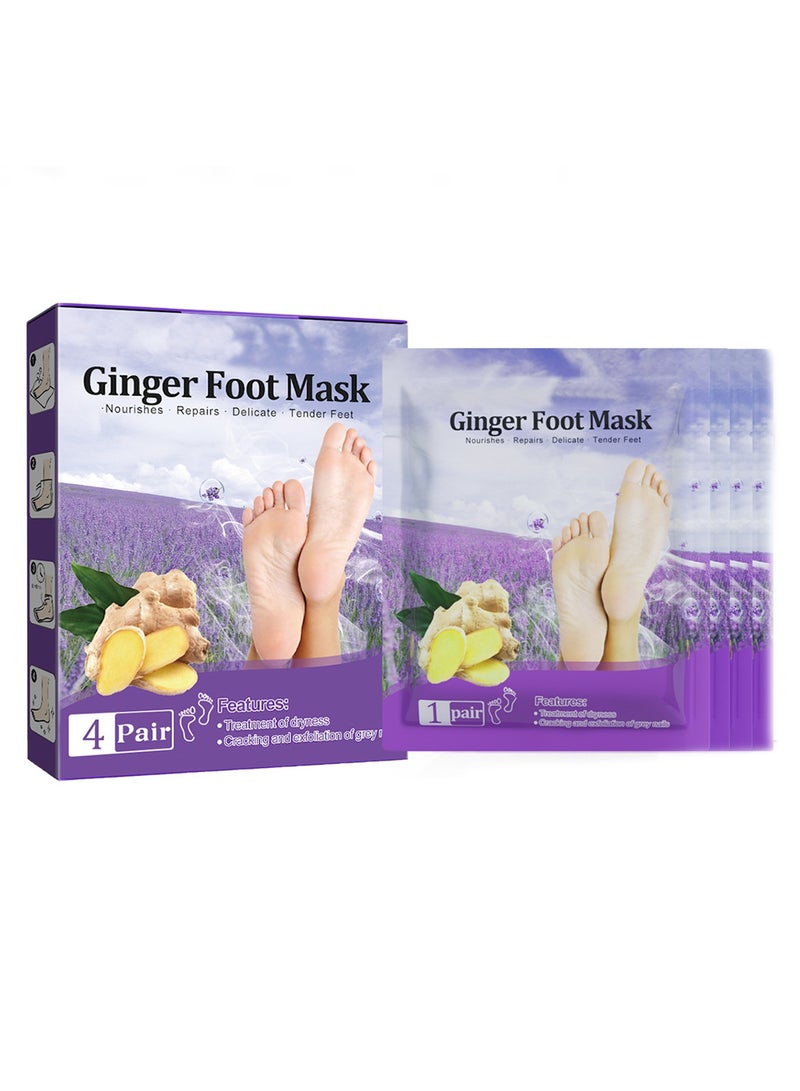 Exfoliating Foot Peel Mask Set for Healthy Feet, Natural Dead Skin Remover, Softens Calluses and Repairs Cracked Heels, Ideal for Men and Women - Image 1
