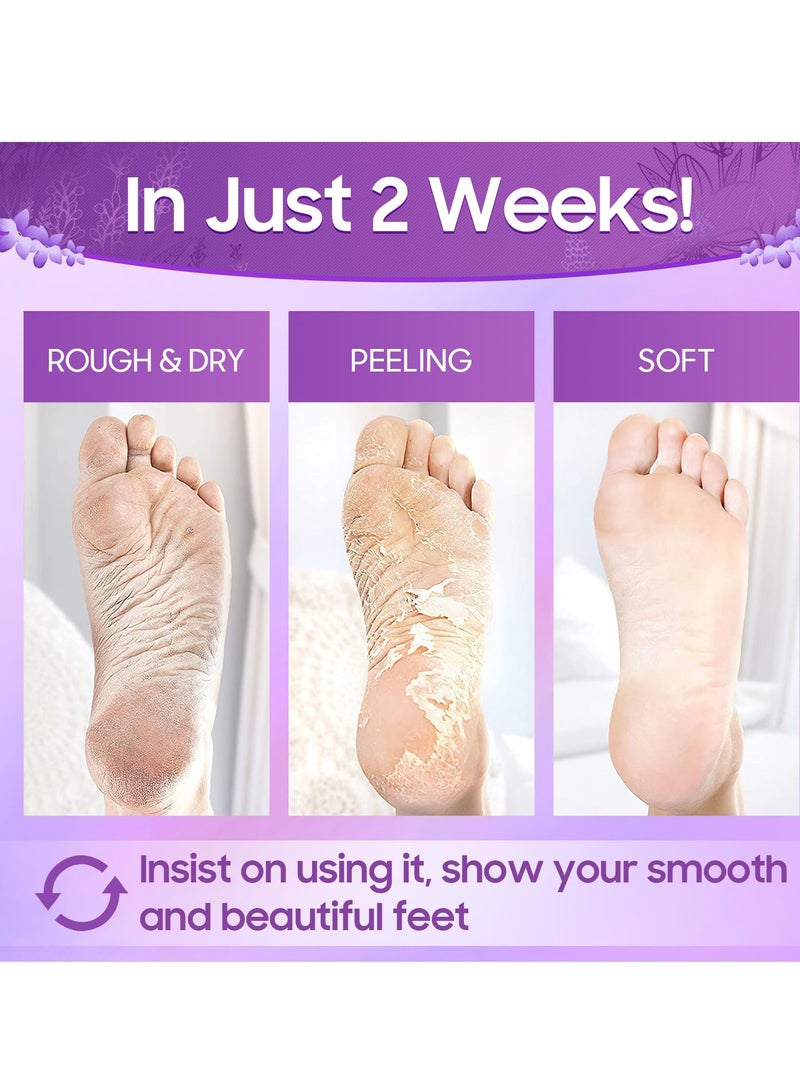 Exfoliating Foot Peel Mask Set for Healthy Feet, Natural Dead Skin Remover, Softens Calluses and Repairs Cracked Heels, Ideal for Men and Women - Image 3
