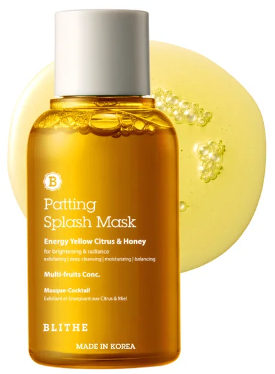Blithe Patting Splash Mask Energy Citrus & Honey, 70ml - Deep Pore Cleansing Mask, K beauty, Exfoliating Dead Skin, Blackhead Removal, Korean Skincare with Nourishing Complex Fruit Extract