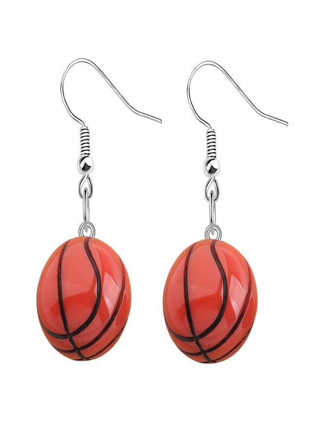 BNQL Basketball Dangle Earrings - Basketball Hoop Jewelry Gifts for Lovers & Fans - Image 2
