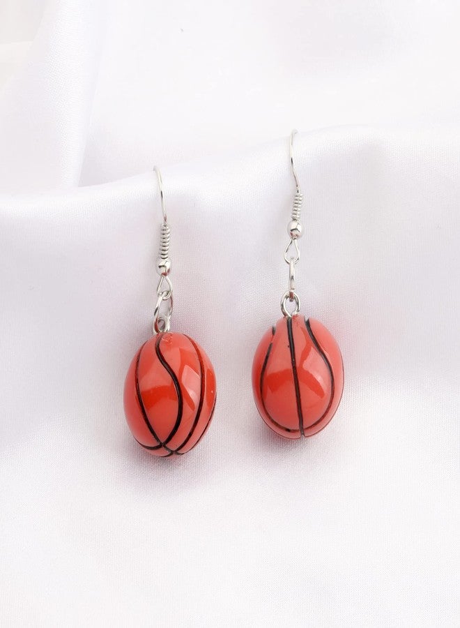 BNQL Basketball Dangle Earrings - Basketball Hoop Jewelry Gifts for Lovers & Fans - Image 3