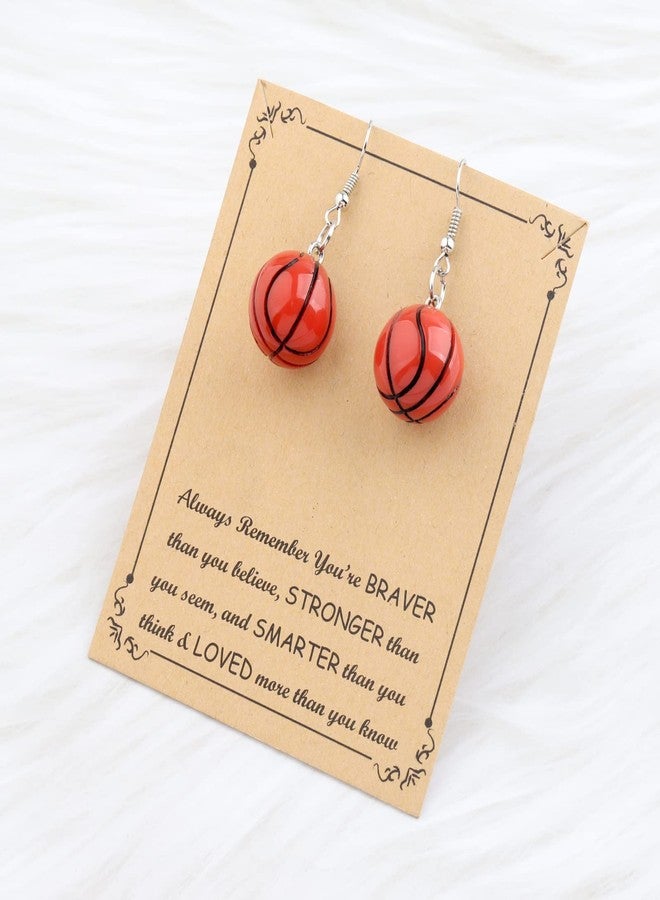 BNQL Basketball Dangle Earrings - Basketball Hoop Jewelry Gifts for Lovers & Fans - Image 4