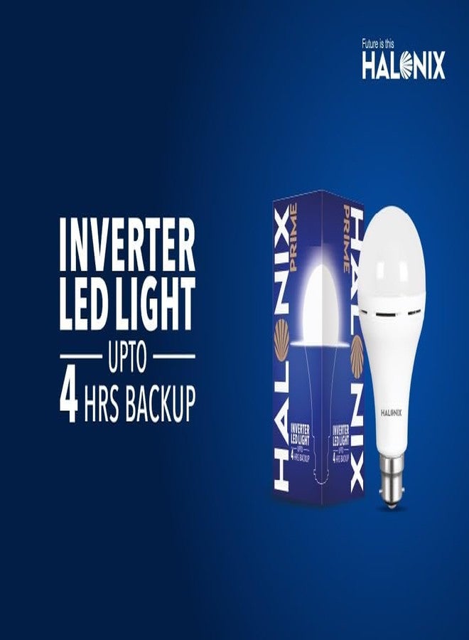 Halonix مصباح طوارئ هالونيكس 14 واط | قابل لإعادة الشحن للاستخدام أثناء انقطاع التيار الكهربائي: 4 ساعات من ضوء النهار البارد، عبوة من مصباح واحد، B22D، LED - Image 5