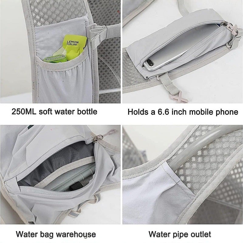 WU Breathable Backpack for Cycling, Running & Hiking - Ultra-Lightweight with Water  Reservoir - Image 4