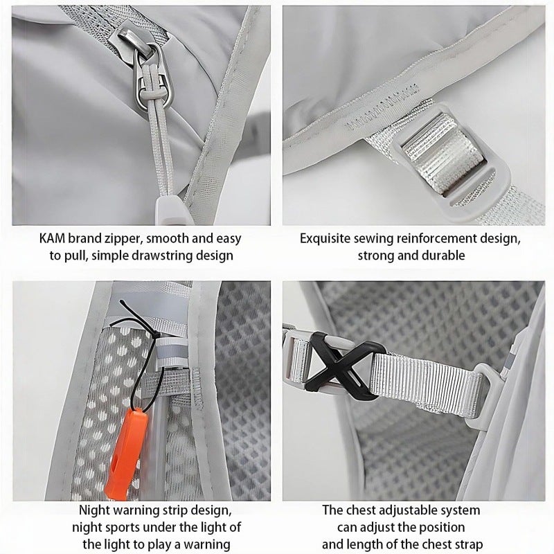 WU Breathable Backpack for Cycling, Running & Hiking - Ultra-Lightweight with Water  Reservoir - Image 5