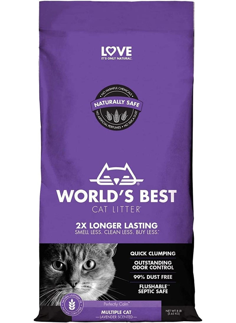Multiple Cat Lavender Scented Clumping Litter 3.63 kg