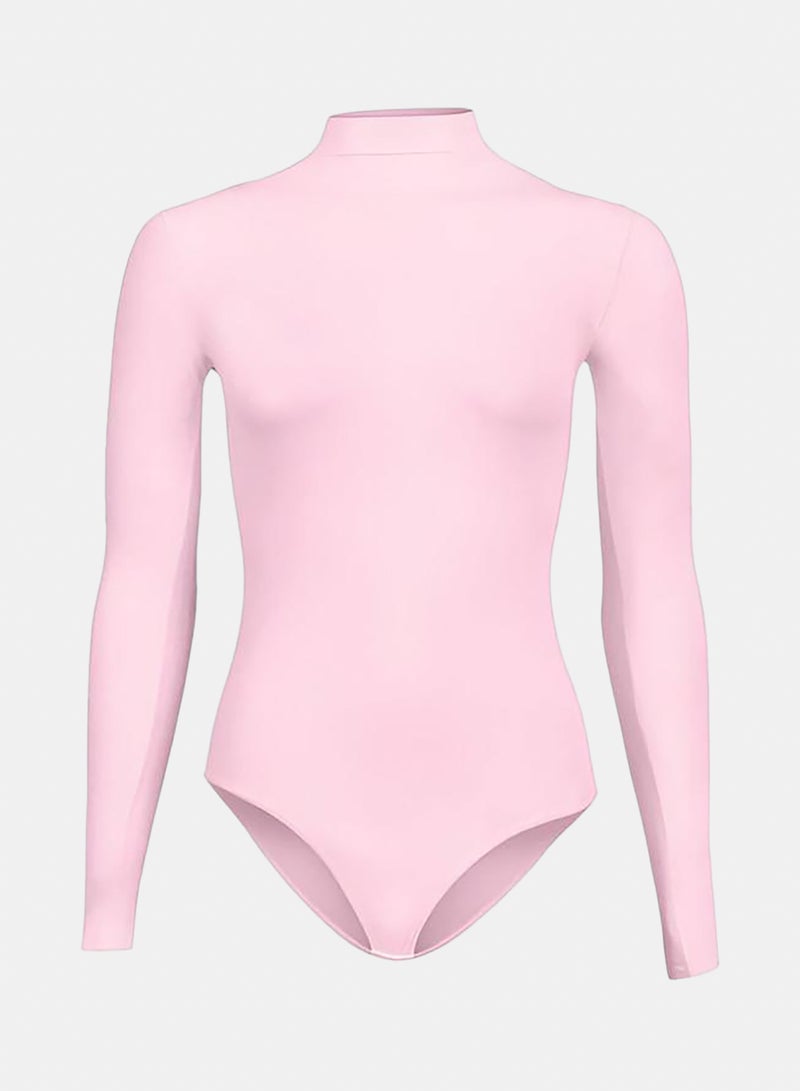 Silvy Lycra Wave High Long Sleeves High Neck Bodysuit Underwear - Image 1