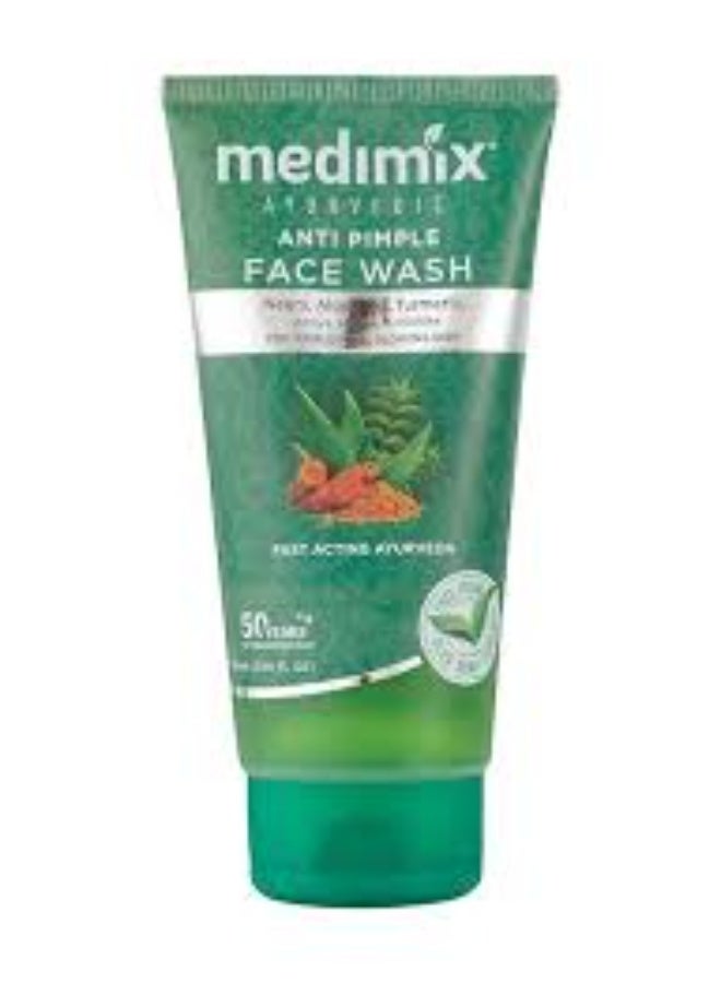Medimix Ayurvedic Face Wash for All Skin Types - Soap Free - Paraben Free (100 ml / 3.4 oz)
