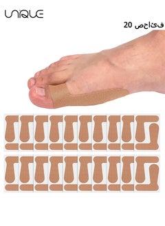 Unique 20 Pairs Big Toe Valgus Orthotics Bunion corrector，for overlapping Toes, Self-Adhesive Toe Brace Big Toe Straighteners, Breathable Toe Corrector Big toe valgus orthotics  - Image 1
