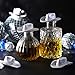 Sotiff 24 Pcs Mini Disco Cowboy Hat Western Cowboy Cowgirl Light up Cute Doll Hat Neon Party Dollhouse DecorSilver - Image 4