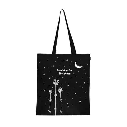 Ecoright Aesthetic Canvas Tote Bag for Women, Reusable Cotton Tote Bag for Grocery, Shopping, Beach & Daily Use - Image 1