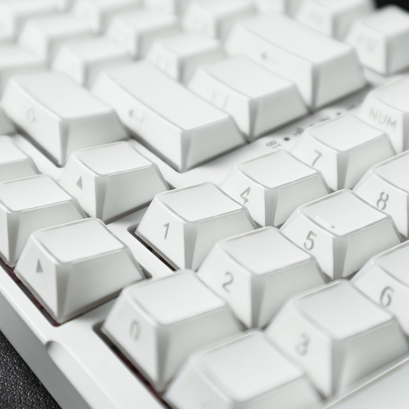 غطاء مفتاح PBT أبيض متوافق مع مفاتيح Cherry MX، ملف Cherry المضيء من الحواف، مناسب للوحات المفاتيح الميكانيكية مع مسافة مقاس 625u، يناسب لوحات المفاتيح للألعاب والمكاتب. أغطية المفاتيح فقط، بدون موصلات. - Image 5