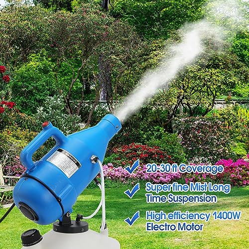 NuFlySic 4.5L (1.2 Gallon) Electric ULV Portable Fogger Sprayer Machine Spraying Distance 30ft with 16.4ft Cord Atomizer Mist Cold Fogger for Home,Hotel,Church,School,Lawn and Garden - Image 5