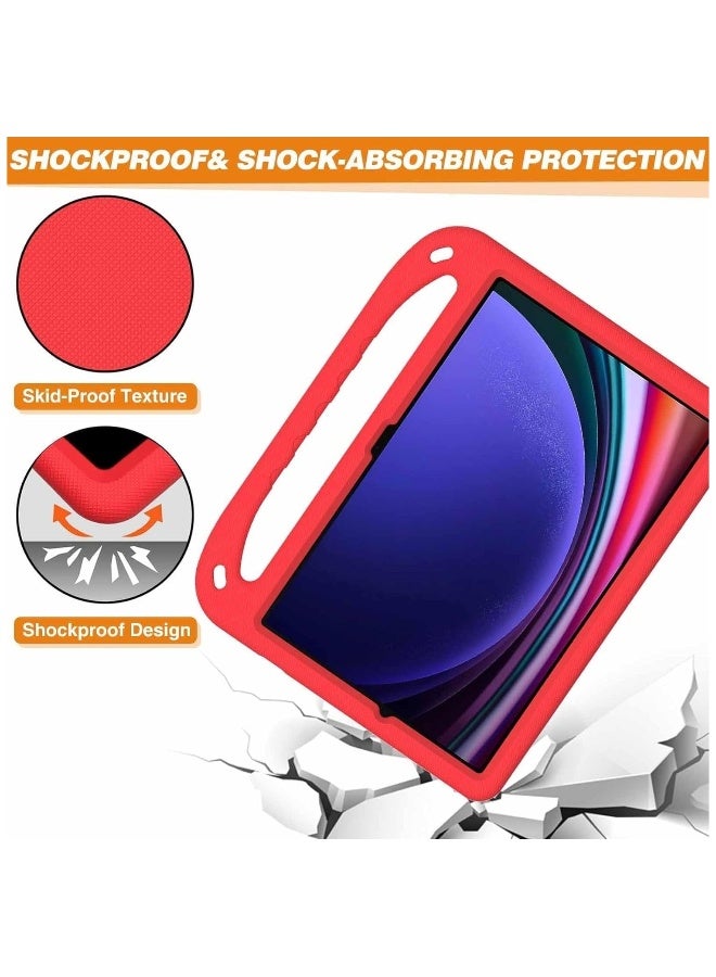 Kids Case Compatible with Samsung Galaxy Tab S9 FE Plus Case SM-X610/SM-X616 12.4inch 2023,Light Weight Shock Proof Handle Stand Kids Friendly Protective Cover Case - Image 4