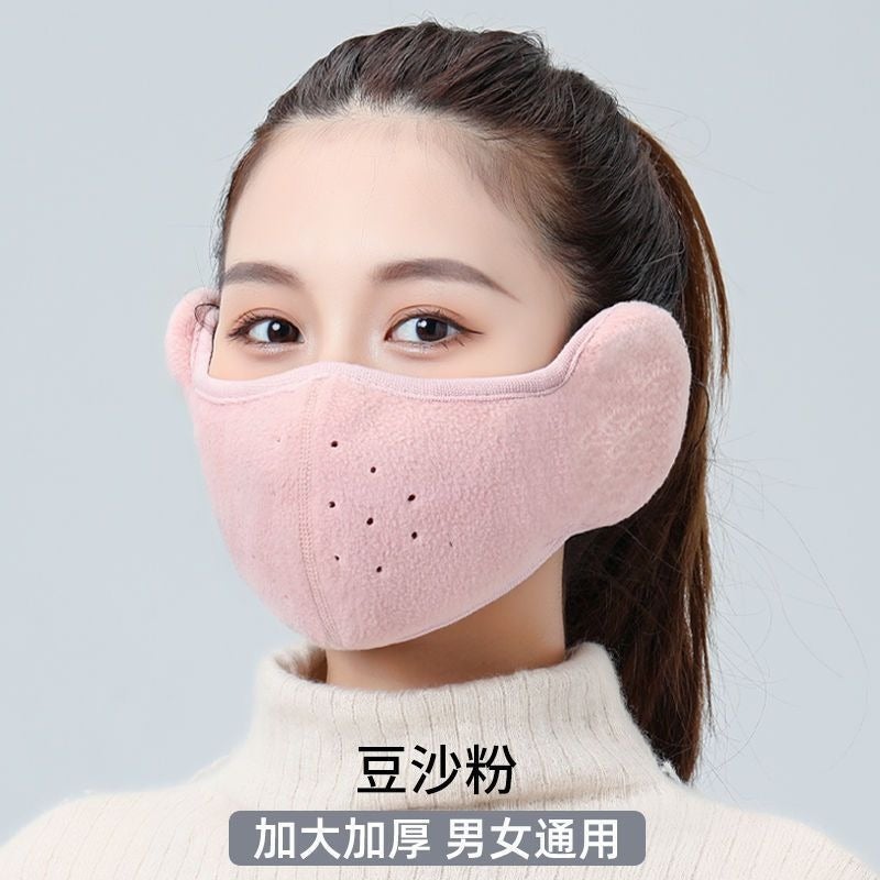 Windproof Earmuffs Warm Cotton Mask for Winter Blue-[unisex]  - Image 2