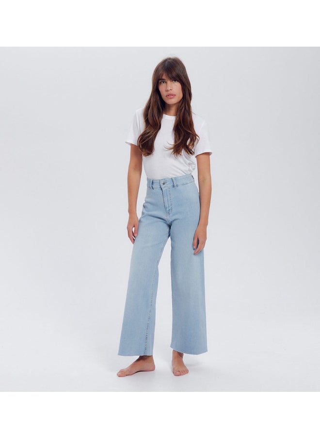 promod - High-waist wideleg jeans - Image 1