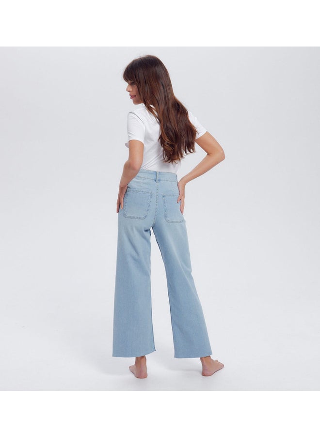 promod - High-waist wideleg jeans - Image 1