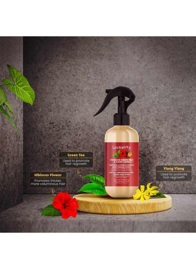 Locsanity - Hair Growth Moisturizing Spray - Hibiscus Green Tea & Ylang-Ylang - Image 1